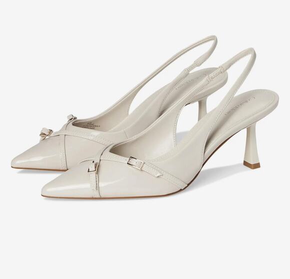 Calvin Klein Shoes - Calvin Klein Tulissa 2 ivory sling back heels sz 10